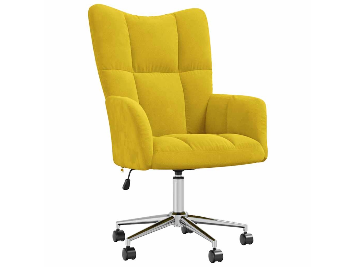 Relaxing Chair, Relaxing Chairs Vidaxl Amarelo Veludo