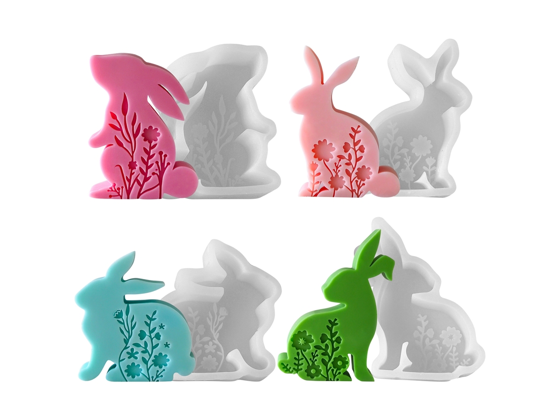 Laxiscreed Pack De 4 Velas Aromáticas Coelhinho De Páscoa Para Decoração E Presentes