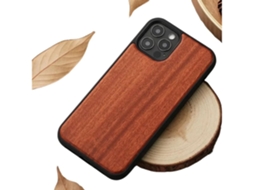 Capa Jacarandá para iPhone 12 pro max VEANXIN Madeira Castanho