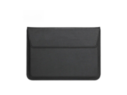Capa para laptop HEXINYIGJLY, 16 ou 17 páginas, com suporte, em couro, 3 em 1, para MacBook Pro, Dell, HP, Lenovo, preta