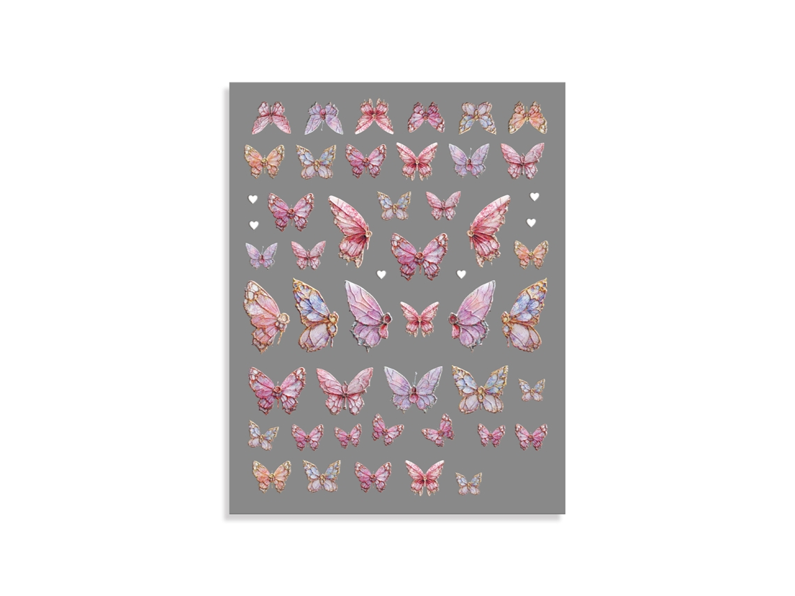 Stickers de Unhas Borboleta Decorativas