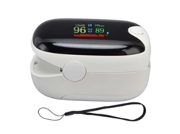 Oxímetro de Dedo Portátil, Monitor de Saturação de Oxigênio no Sangue e Pulso, Bluetooth, Branco. TAISHENGDA