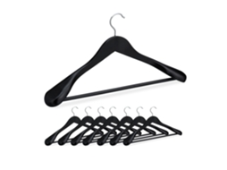 Conjunto 8 Cabides Para Terno Com Ombros Largos