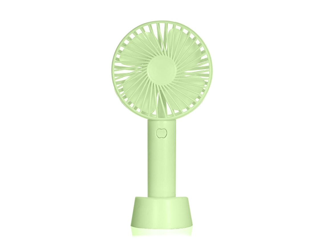 Mini Ventilador Portátil Com Bateria E Suporte De Mesa.
