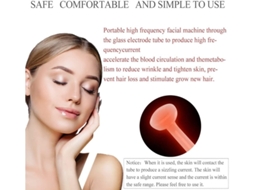 Massageador Facial de Alta Frequência 4 em 1 Massageador Facial de Frequência Portátil Conjunto de Máquina de Firmeza para Cuidados YIZHOOD