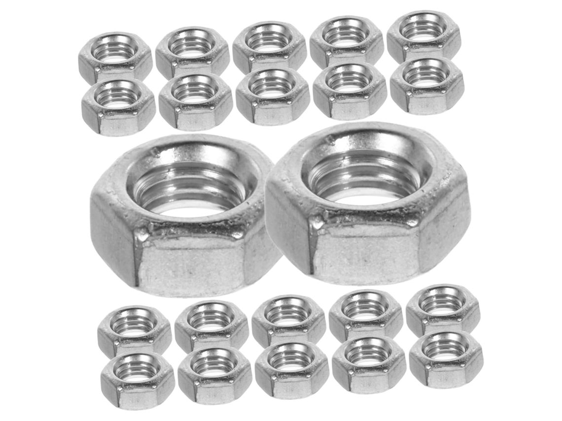 Conjunto De 180 Porcas Sextavadas Em Aço Inoxidável Para Fixação