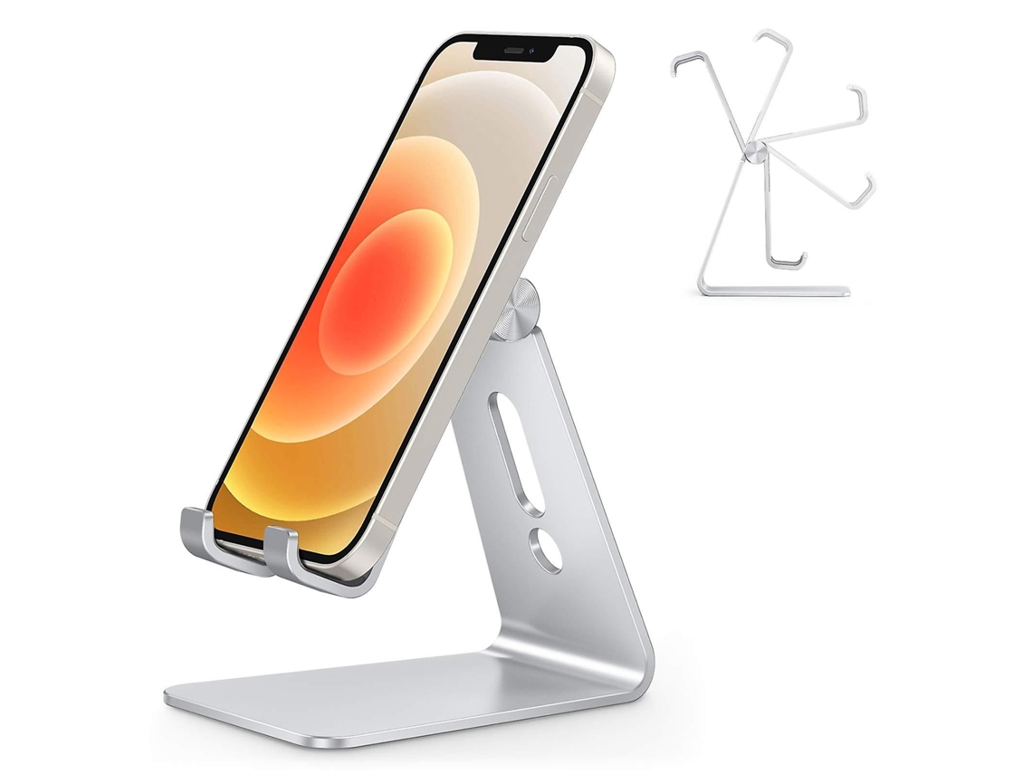 Suporte Ajustável Para Telefone Celular, Base De Mesa Em Alumínio Para Celular