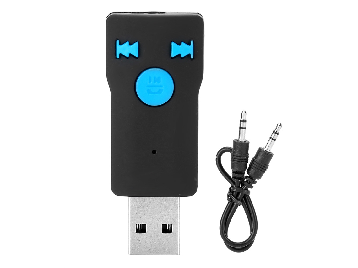 Receptor Bluetooth Usb Com 2 Portas Recepção E Reprodução De Áudio Sem Fio
