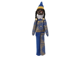 Boneco de Elfo Negro de Natal com Membros Articulados em Resina e Feltro | S/MARCA