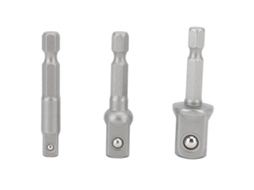 Adaptador de Parafusadeira 3pcs 1/4 3/8 1/2 Aço Inox