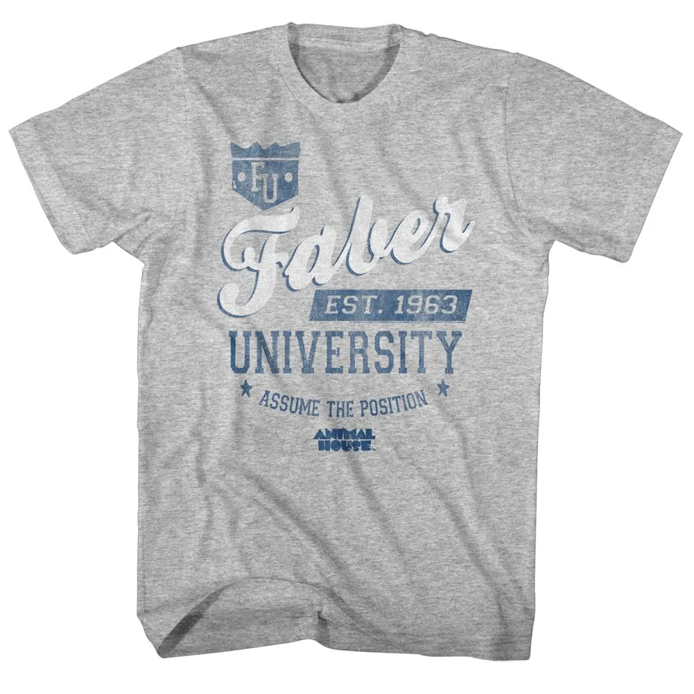 Rockinstone Animal House Movie Fu Heather Gray Adult T-shirt Size:l