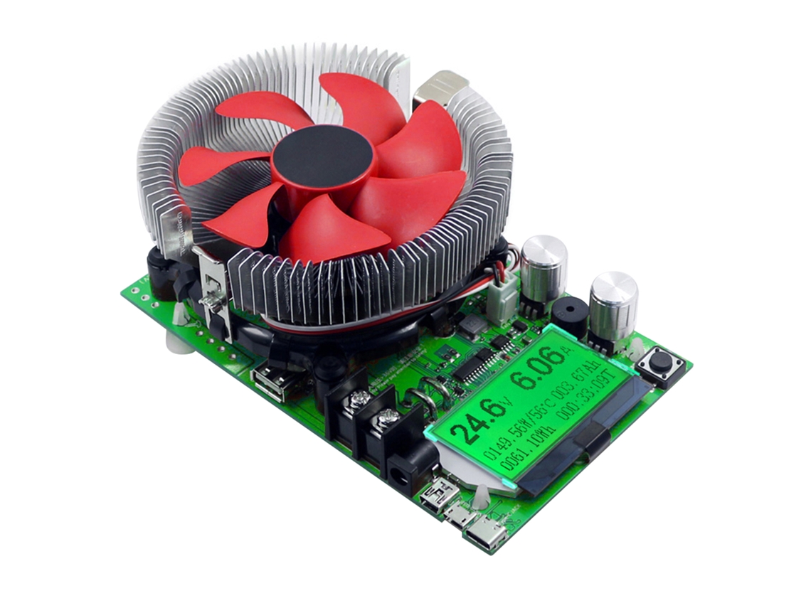 TESTADOR DE CARGA ELÉTRICA YURU 150W 20A com Tela LCD Medidor de Bateria Voltmeter Amperímetro Multímetro