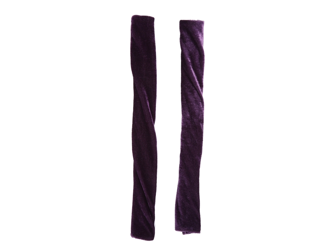 2pcs Capa para Alça de Geladeira Antiestática Proteção Decoração Roxa Peluda Macia Lavável 38cm