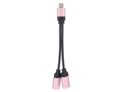 Adaptador 2 em 1 para Fones e Carregamento EOOCOO
