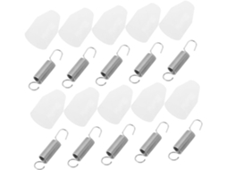 Conjunto De 10 Tampas Resistentes Com Mola Para Funis Aço Inoxidável E Plástico, Ideais Para Utensílios De Cozinha Em