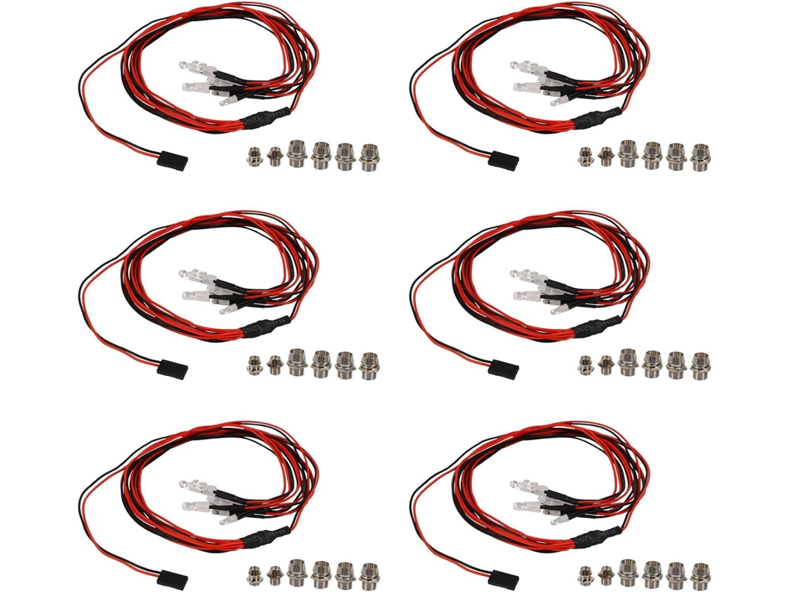 Kit de Iluminação com 36 Leds para Carros Rc 1/10 e 1/8 SCX10 D90 SFUSHOS