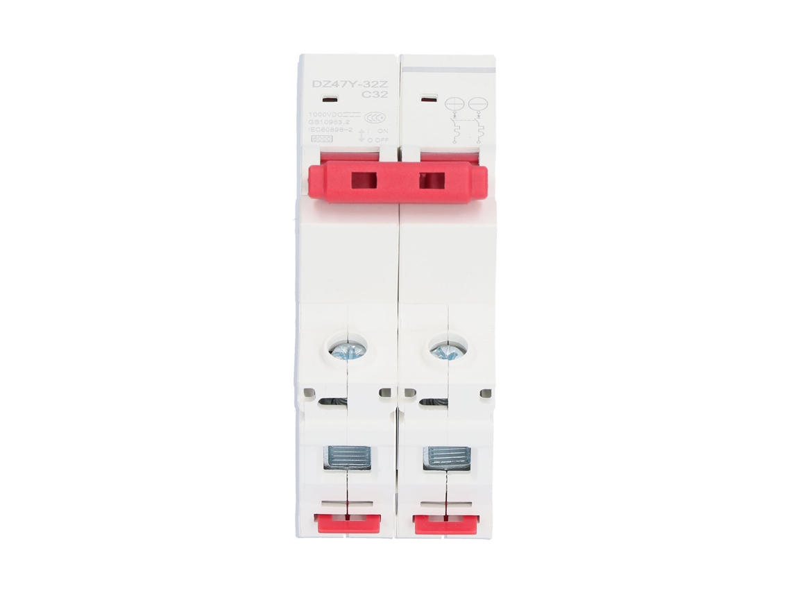 Disjuntor de Cc 2p 63a Gravado Elétrico Proteção Fotovoltaica S/MARCA
