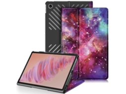 Capa De Couro Para Tablet Lenovo Tab Plus 11.5 Tb351fu Custer Com Pintura Em 3 Partes E Suporte Dobrável.