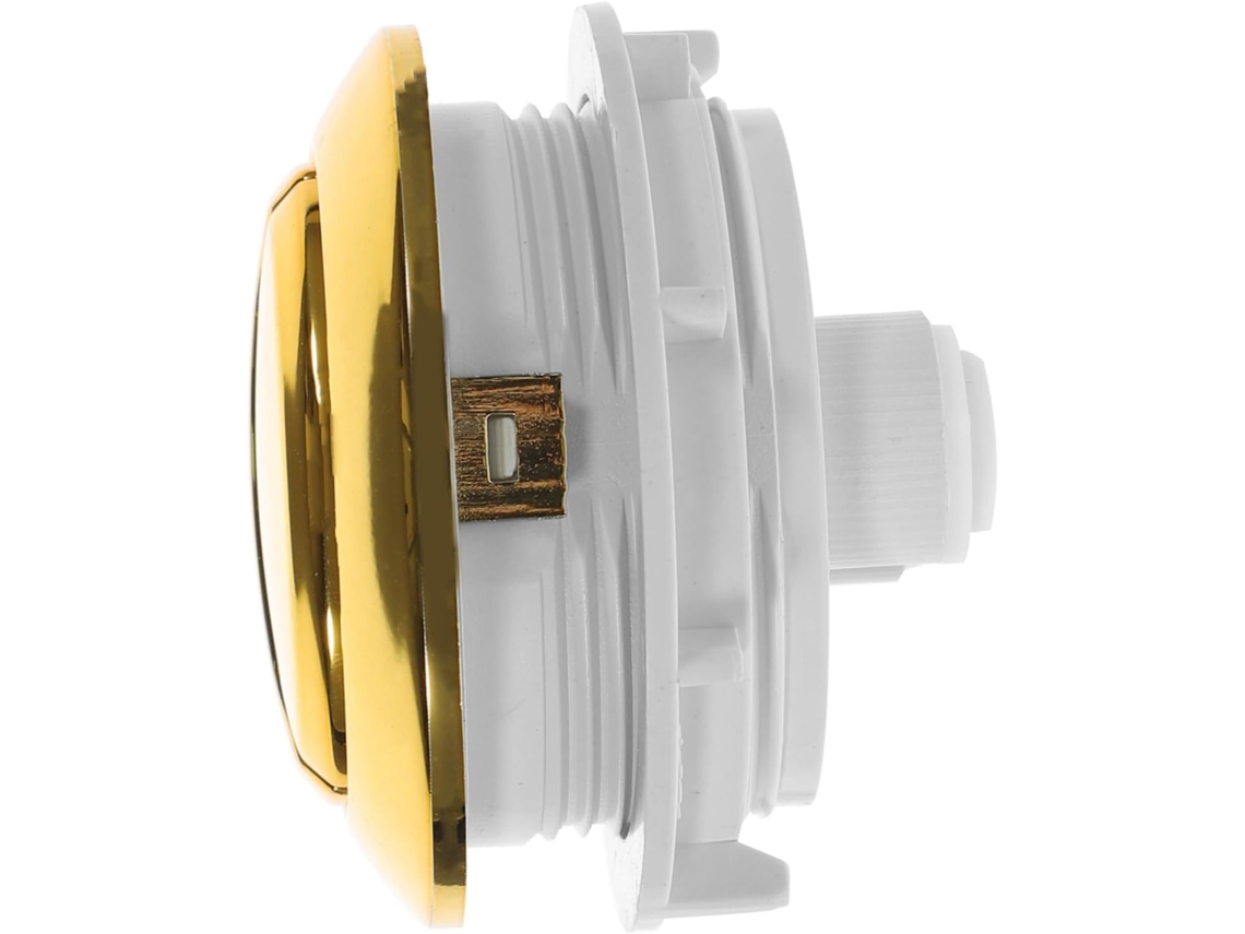 Botão De Descarga Duplo Para Vaso Sanitário, Em Plástico Dourado Resistente A Danos, Para Substituição.