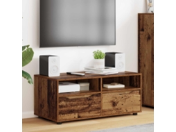 Vidaxl Gabinete Para Tv 100 X 48 X 43 Cm Madeira Antiga