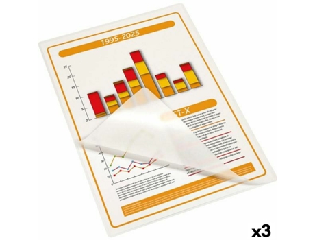 Capas De Plastificar Fixo A3 (3 Unidades)