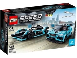LEGO Speed Champions: Formula E Panasonic Jaguar Racing GEN2 car & Jaguar I-PACE eTROPHY - 76898 (Idade mínima: 8 - 565 Peças)