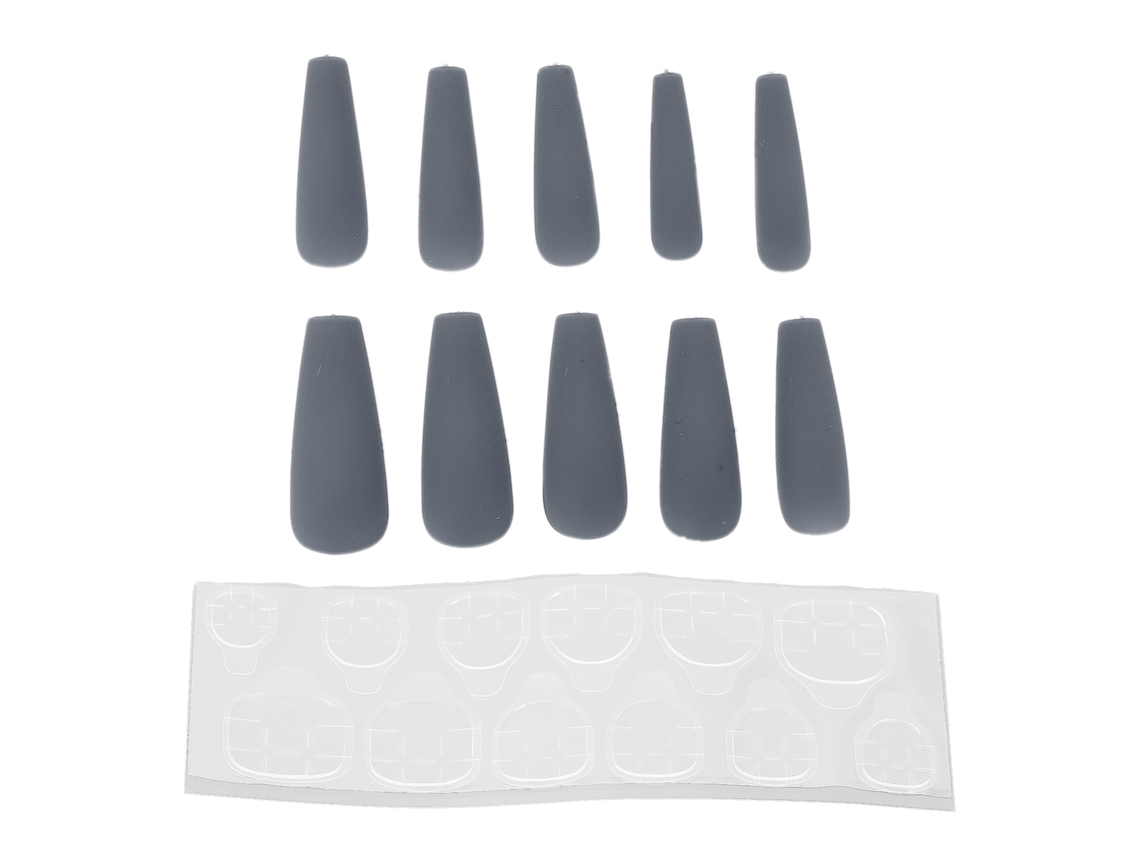 10pcs Unhas Falsas De Aço Longas Extra Longas De Prensa Com Brilho Para Decoração De Manicure Feminina N5355-05