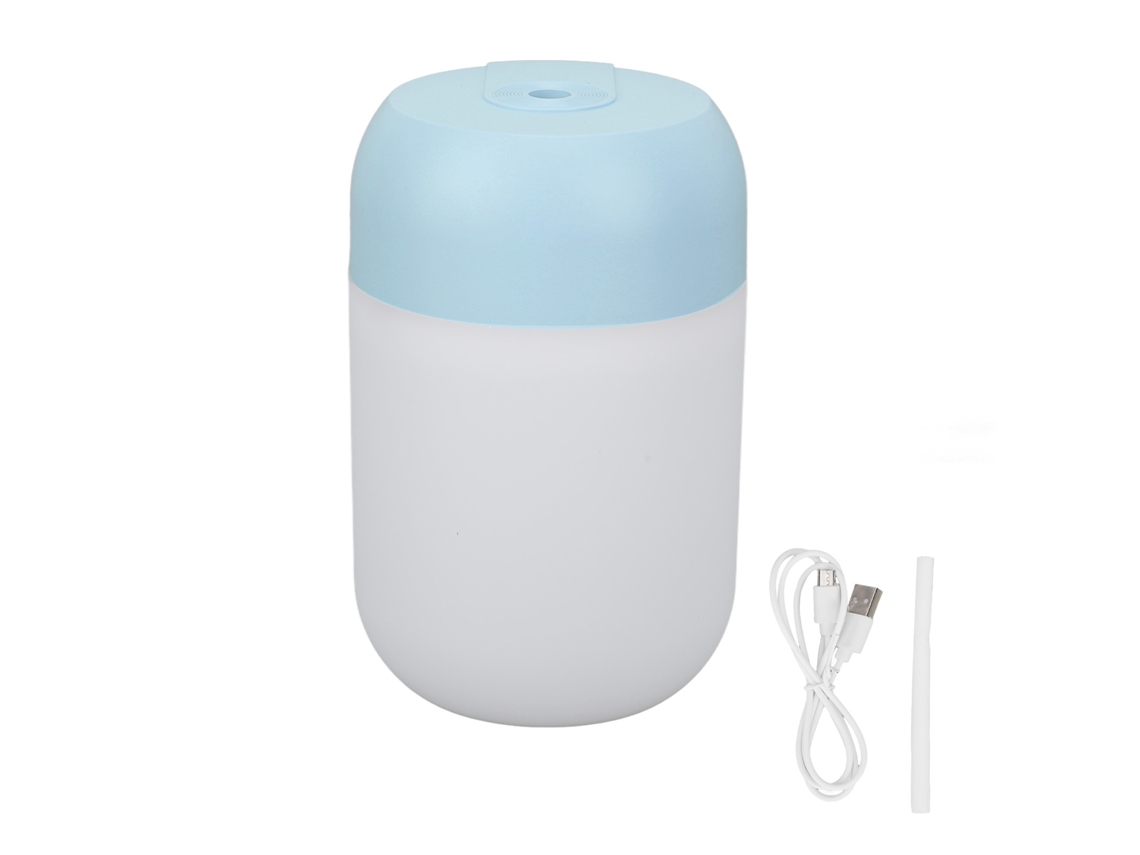 Humidificador Usb Pequeño Portátil Silencioso 260ml Para Mesa Viaje Hogar Piel Hidratación Azul