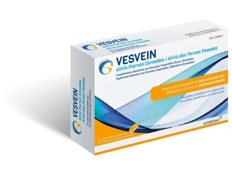 Vesvein Alivio Piernas Cansadas 30 Comprimidos Doble Capa Alfasigma