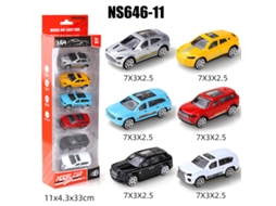 (6 Carros) Miniaturas De Carros Deslizantes Em Escala 1/64, Brinquedos Infantis