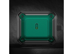 Capa Protetora Para Fones De Ouvido Sem Fio Com Fivela Deslizante E Gancho Para Airpods 3