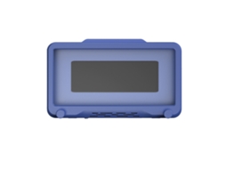 Suporte de celular na ducha 360° girável azul S/MARCA