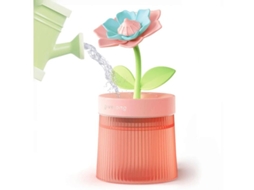 Mini Umidificador Para Quarto Umidificador De Desligamento Automático Tamanho Pequeno 260ml Com Flores Luz Noturna De 7 Cores Yizhood