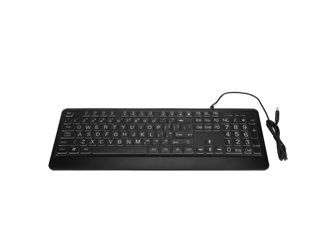Teclado Ergonômico LAXISCREED com Led Branco
