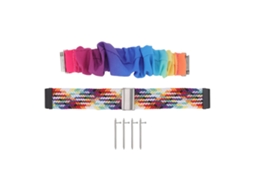2pcs Pulseira de Relógio Tecida Elástica Ajustável para Fitbit Versa Versa 2 Lite