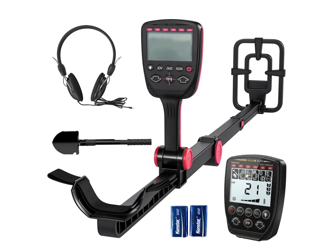 Detector de metais CHEZMOI, 4 modos, bobina à prova d'água IP68, visor LCD