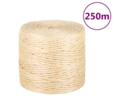 Vidaxl Corda 100% Sisal 4 Mm 250 M