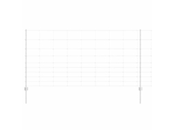 Conjunto 1 Cerca Externa Vidaxl Prateado Aço (25 X 1,2 M)