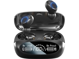 Auriculares Bluetooth True Wireless 5.3 Subwoofer True Super Black