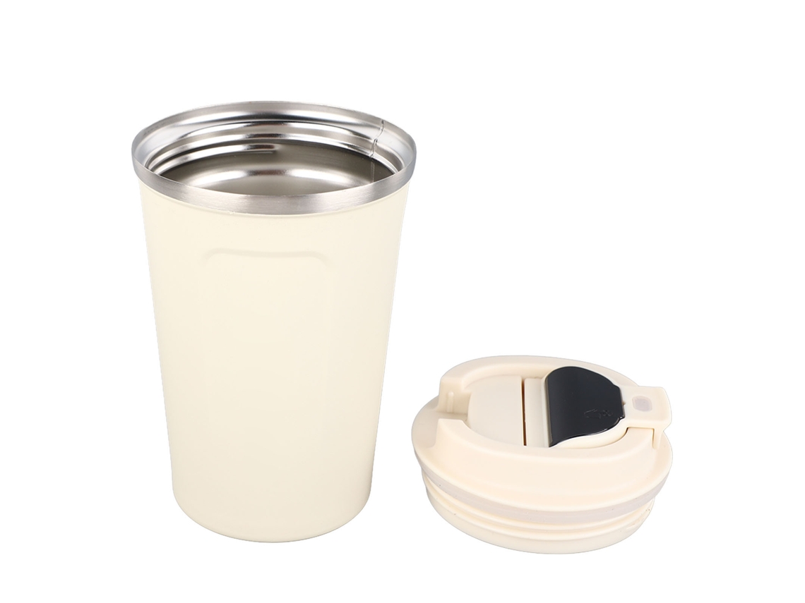 Caneca Térmica de Café Aço Inoxidável 304 Medição Temperatura 380ml S/MARCA
