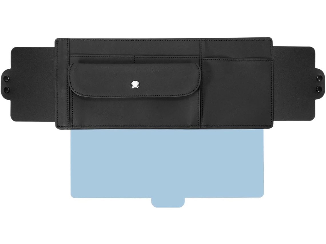 Extensor de para-brisa de carro com espelhos e suportes para carrinho.