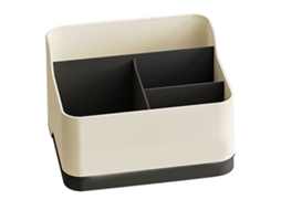 Suporte para Controle Remoto Organizador de Mesa com 4 Compartimentos Multifuncional para Escritório e Lar
