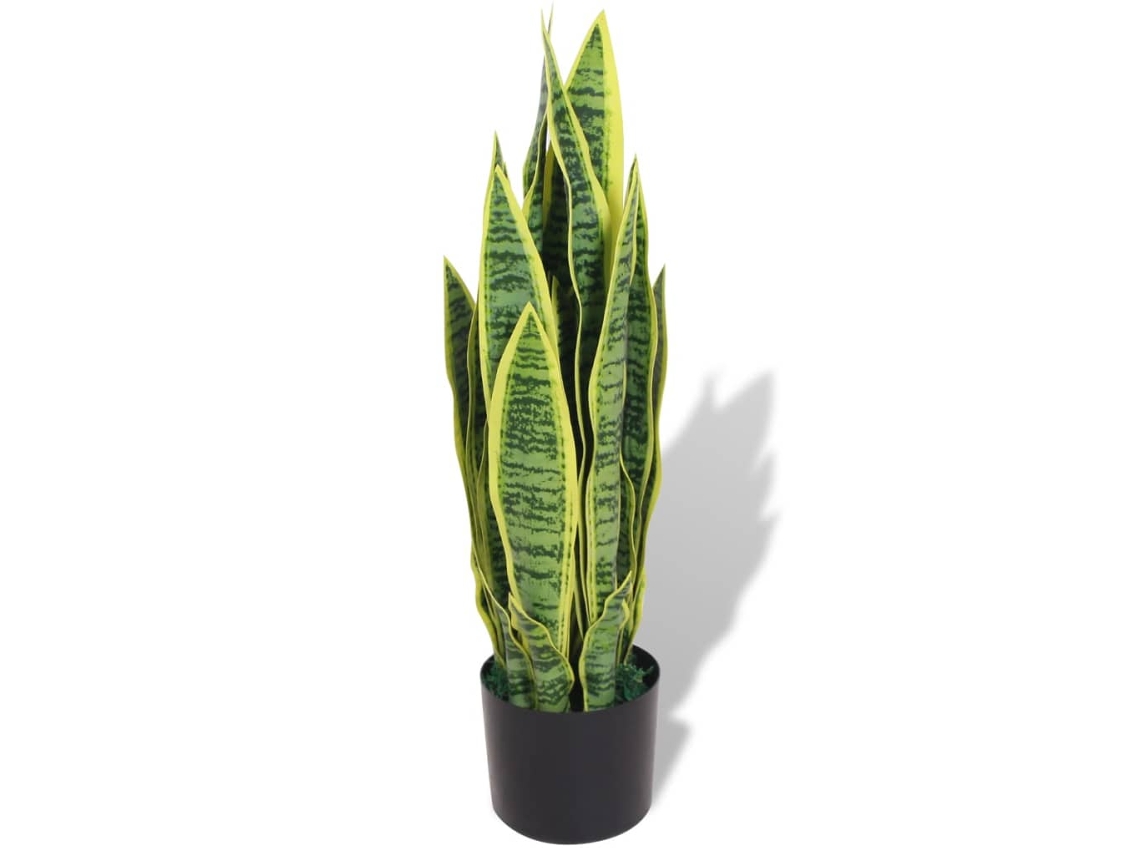 Planta Espada De São Jorge Artificial Com Vaso 65 Cm Verde Lovely Home
