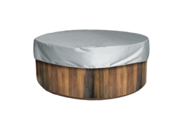Camada Protetora Insuflável Redonda e Impermeável, Indicada para Spas Outdoor, Hidromassagens, Banheiras E Piscinas (190 x 30 Cm, Cinza)