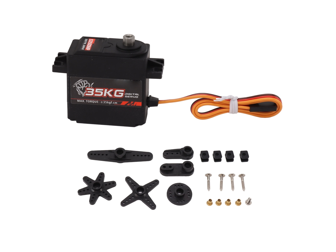 Mali motor Servo Rc de 35kg com Engrenagem de Metal Alta Precisão Baixo Ruído para Barco Robô