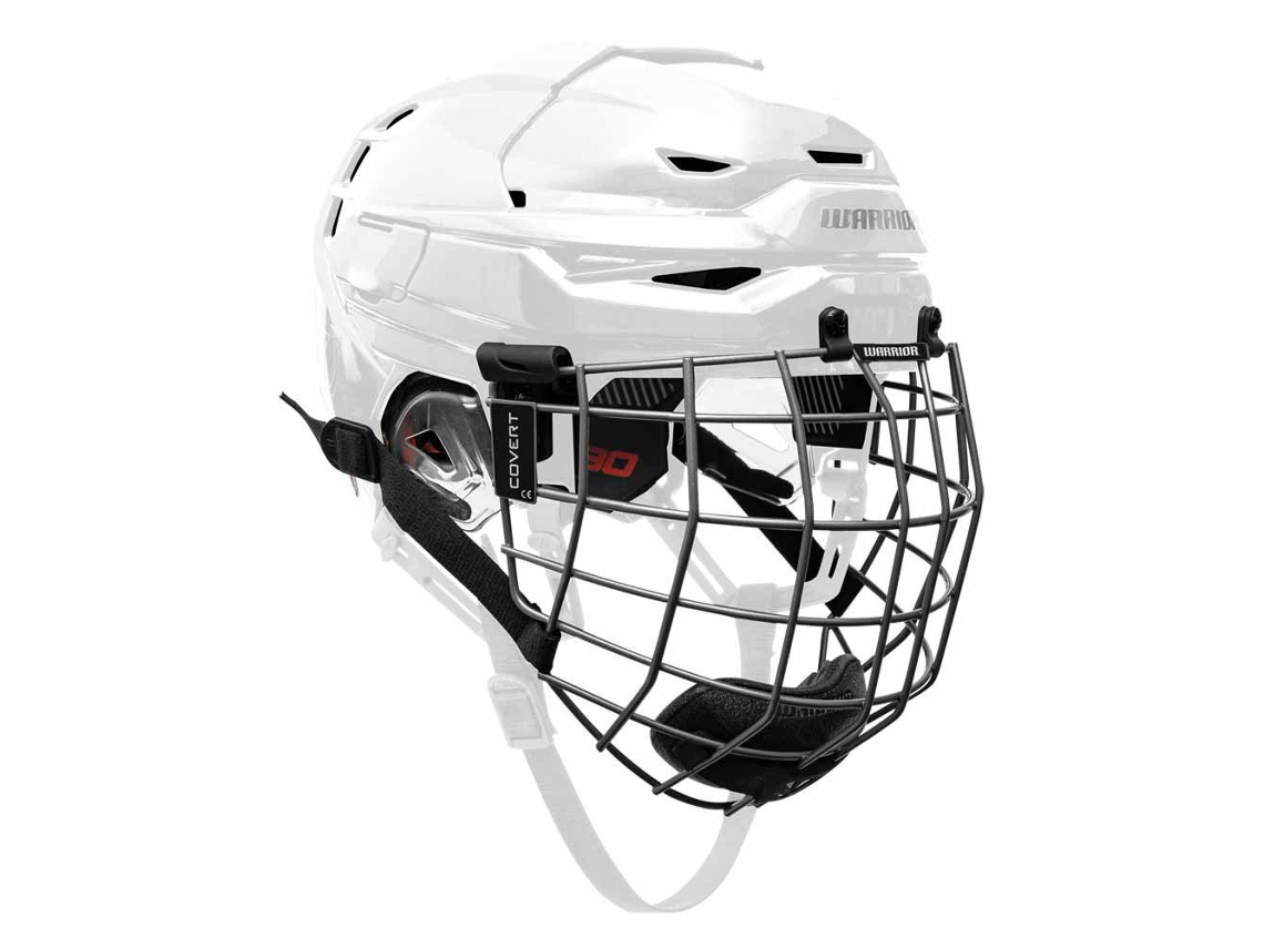Capacete de Hóquei no Gelo Covert Cf 80 Combo Branco Lwarrior