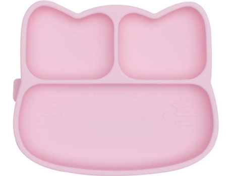 Prato em Silicone  Gatinho Rosa