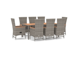Garden Dining Set, Garden Dining Sets Vidaxl Cinzeto Rattan / Vime (190 Cm Table Length)