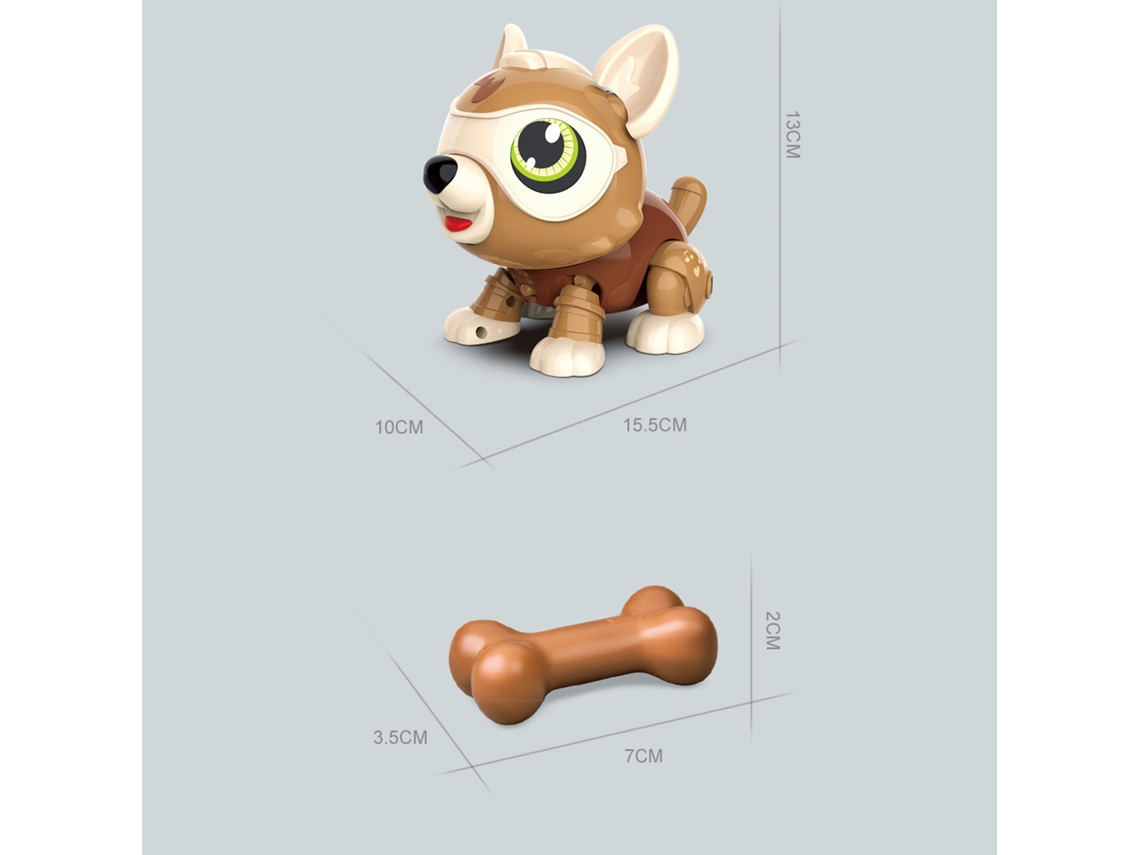 Brinquedo Cão Robô Inteligente Diy Interativo Educativo Para Crianças Presente Para Meninos E Meninas