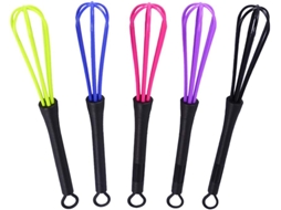 Conjunto De 5 Batedores De Plástico Para Cozinha, Ideal Para Misturar Tintura De Cabelo E Outros Produtos Coloração Capilar